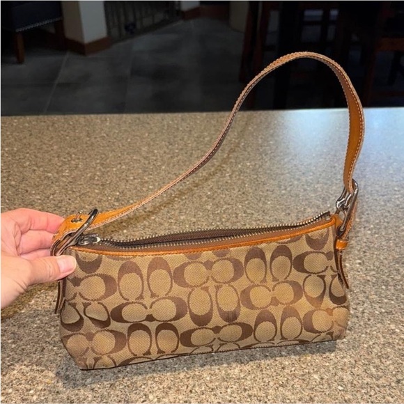 Coach Signature Brown and Tan Belt Bag - Picture 2 of 3